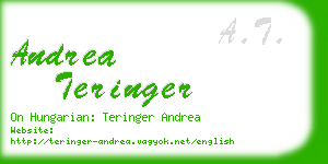 andrea teringer business card